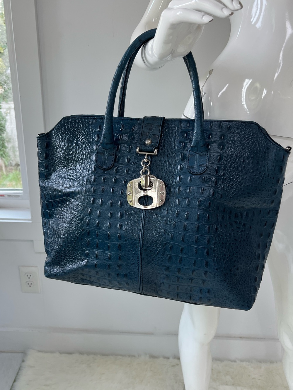 Genuine leather Made in Italy Tote purse Laptop bag Office core Academic